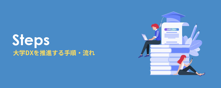 大学DXを推進する手順・流れ